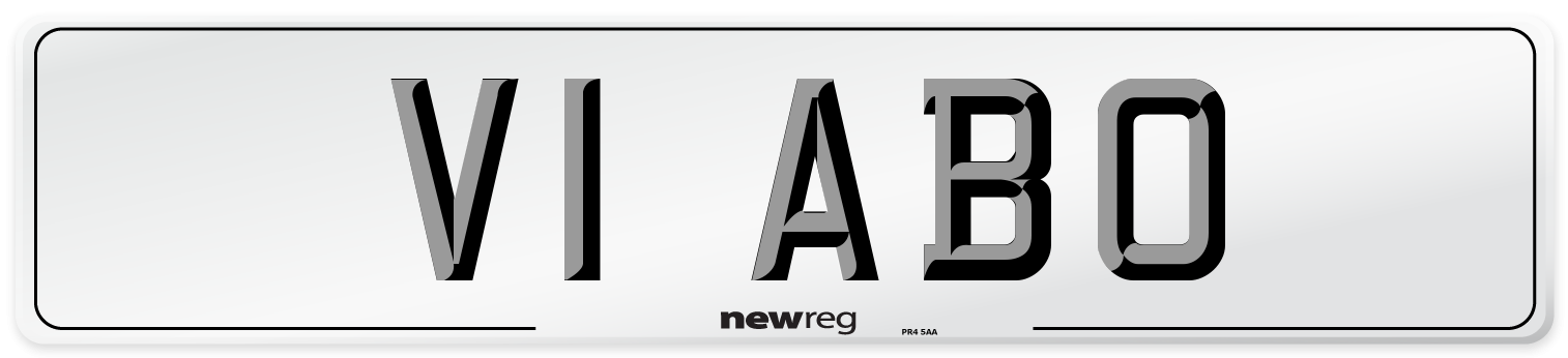 V1 ABO Number Plate from New Reg